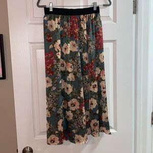 ZARA floral skirt